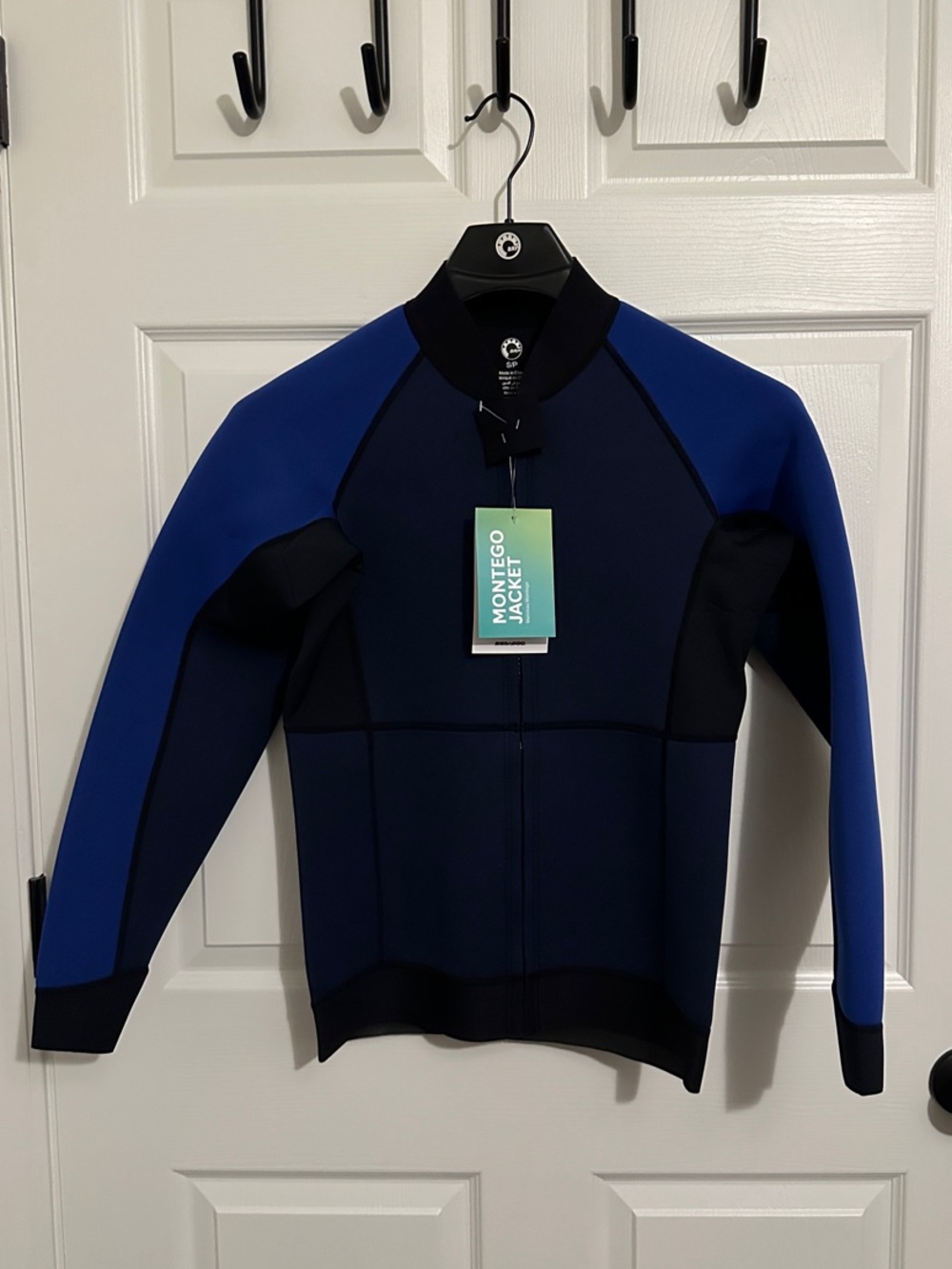 Men’s Blue Neoprene Jacket - Montego Style